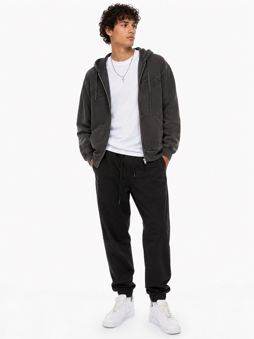 98% cotton SouthPole men’s Black Jogger Pants